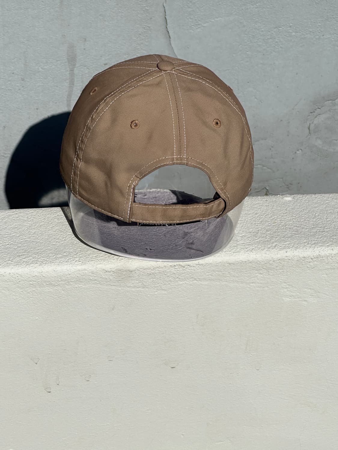 [F] 나이키 로고 베이지 볼캡 모자 스티치 상품이미지5