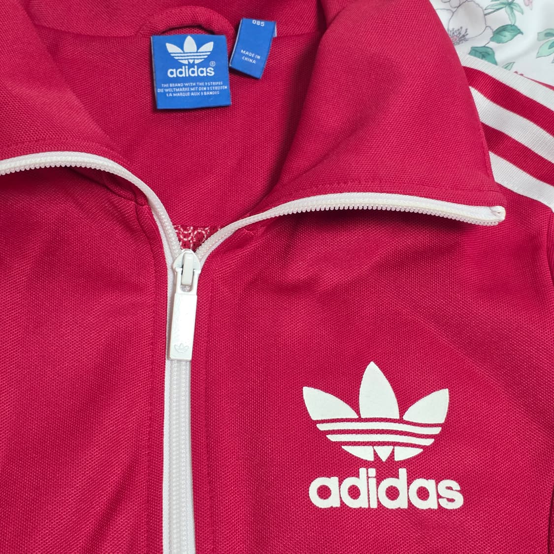 아디다스 유로파 딥핑크 져지 파이어버드 삼선트랙탑 상품이미지2