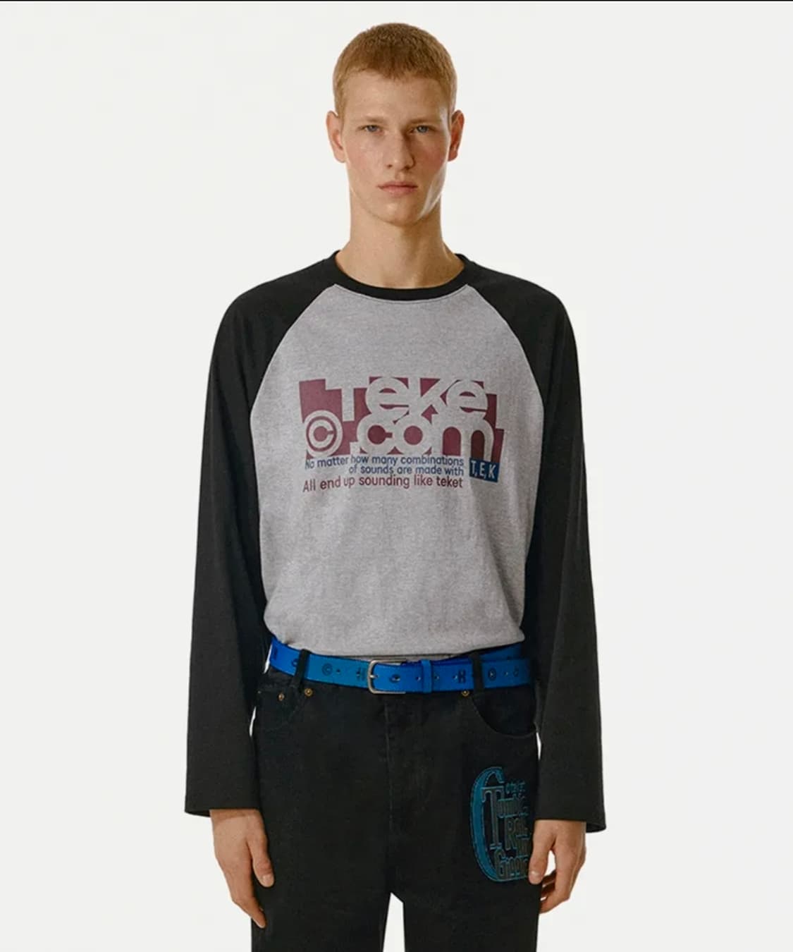 테켓 Folder L/S Tee Melange Gray 상품이미지1