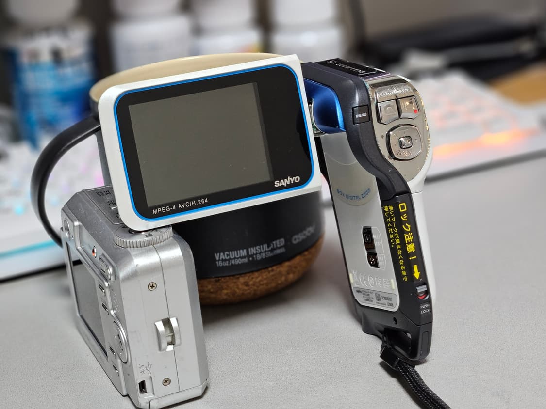 산요 작티 CA8 블루 핸디캠 디토 감성 디카 상품이미지5