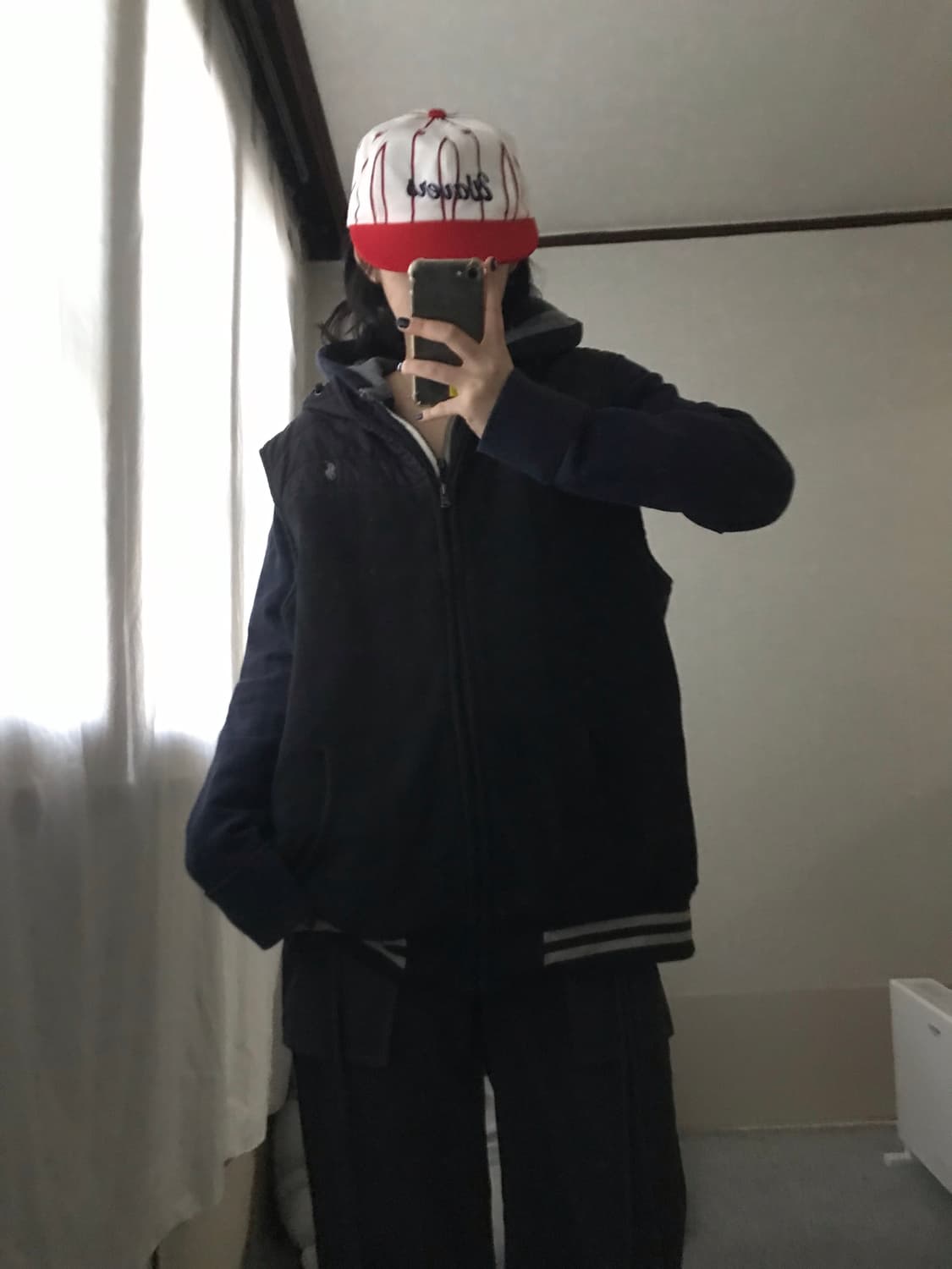 폴로 블랙 후드 패딩조끼 상품이미지6