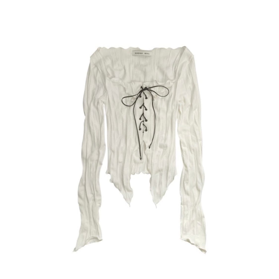 보헤미안서울 링클 코르셋 가디건 상품이미지1