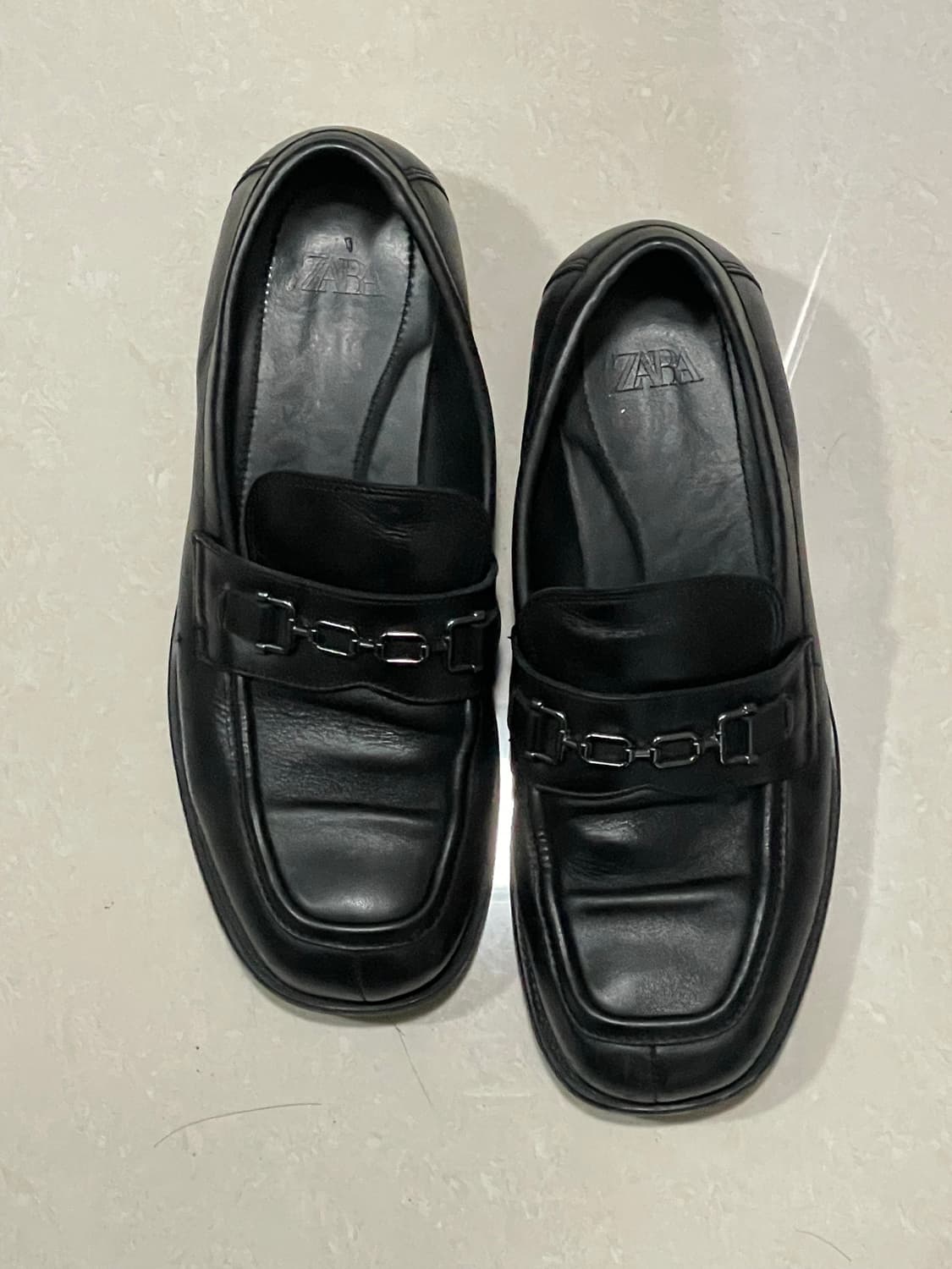 자라 블랙 로퍼 42사이즈 상품이미지1