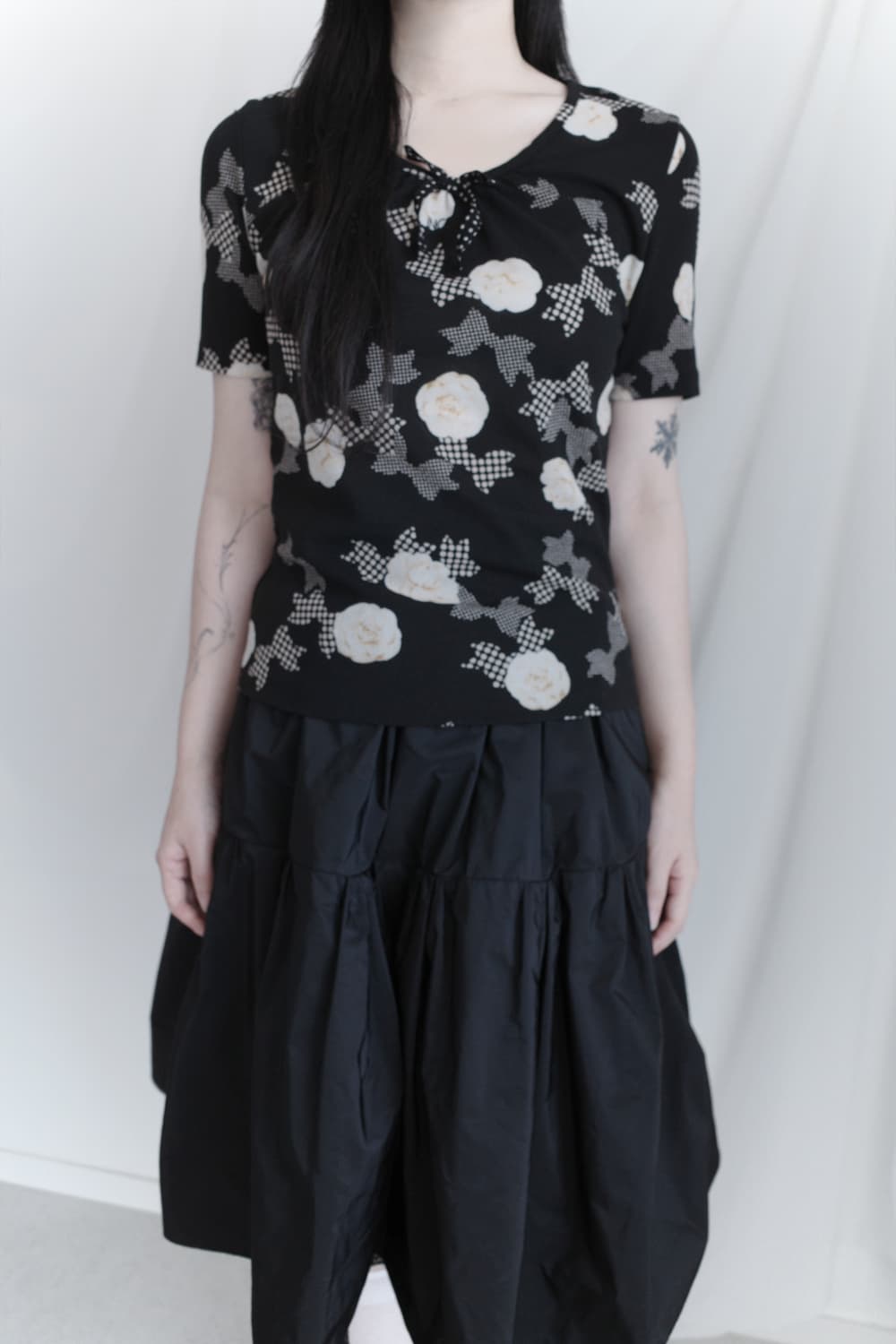 flower ribbon half T  상품이미지5