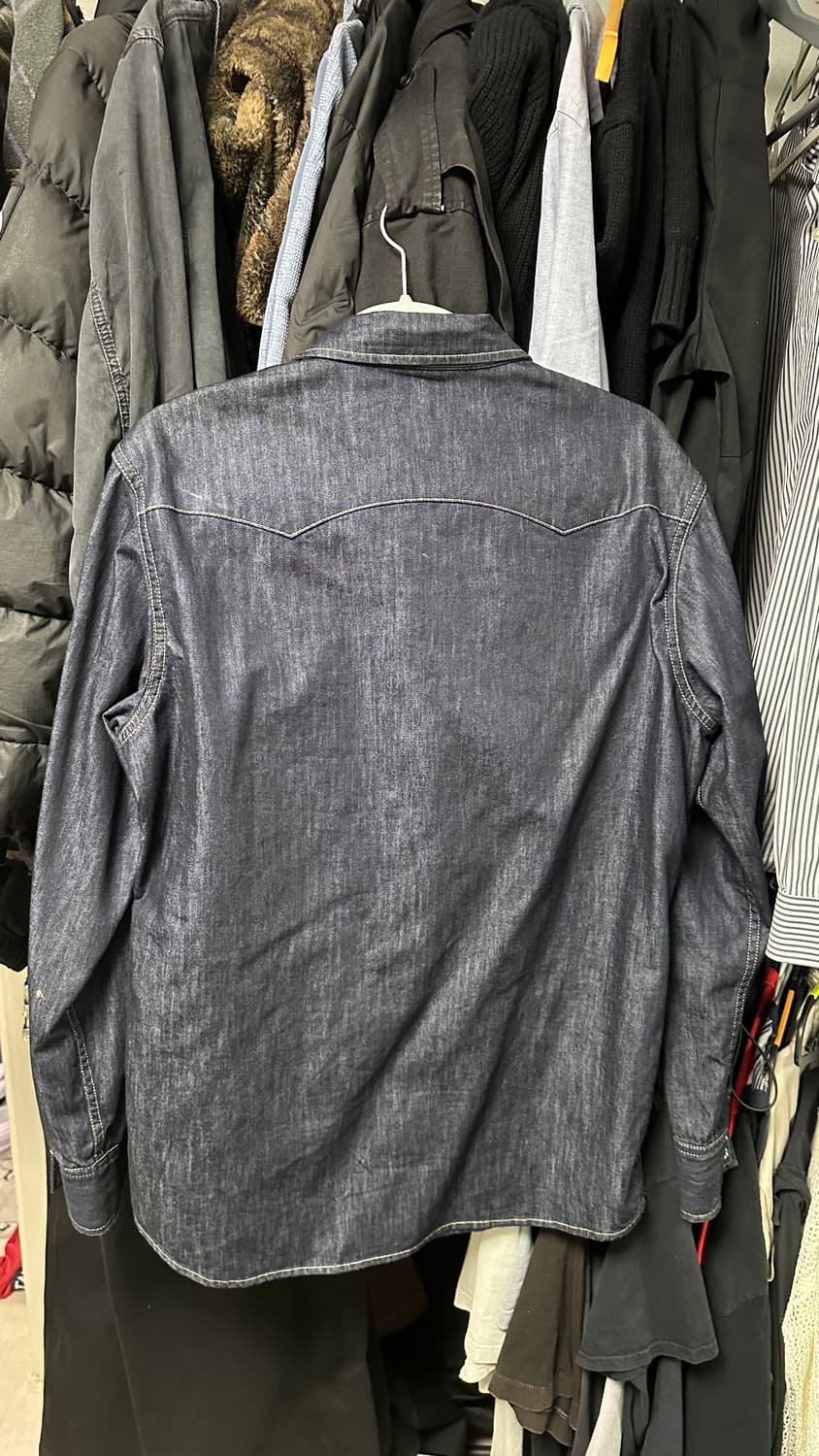 SAVAGE 데님 웨스턴 셔츠 XL 상품이미지4