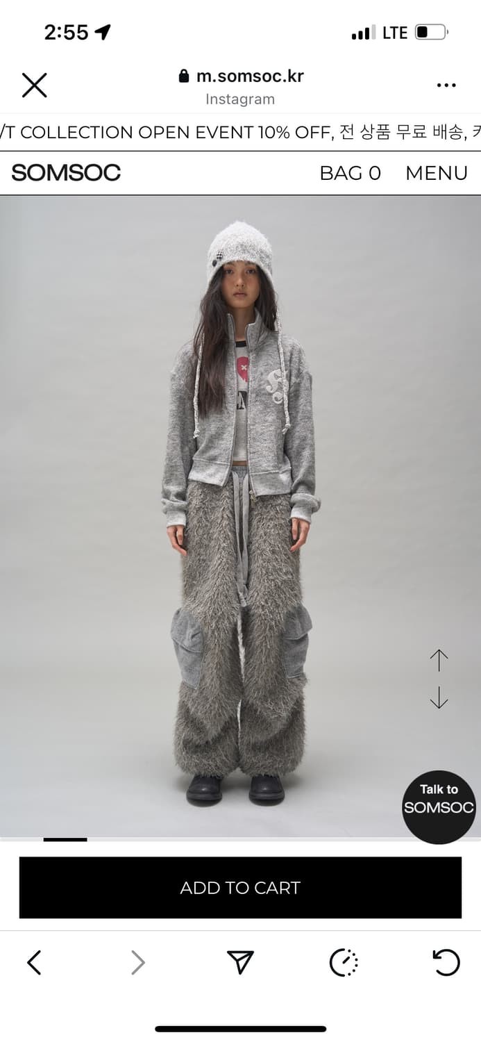 SOMSOC 카코 퍼팬츠  상품이미지3