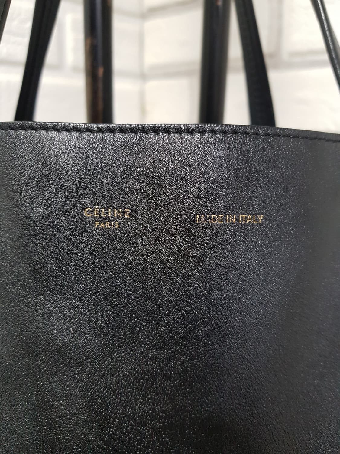 [정품] 셀린느 펜텀 카바스 블랙/화이트 쇼퍼백 상품이미지3