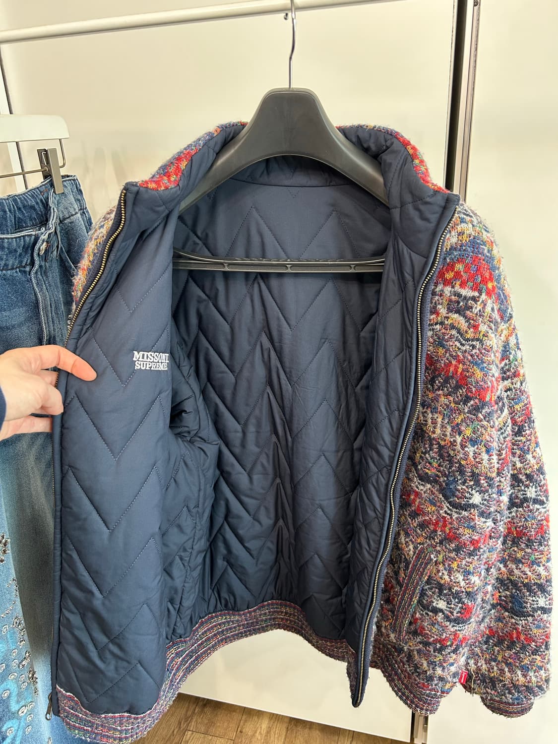 슈프림 x 미쏘니 니트 퀼팅 자켓 상품이미지6