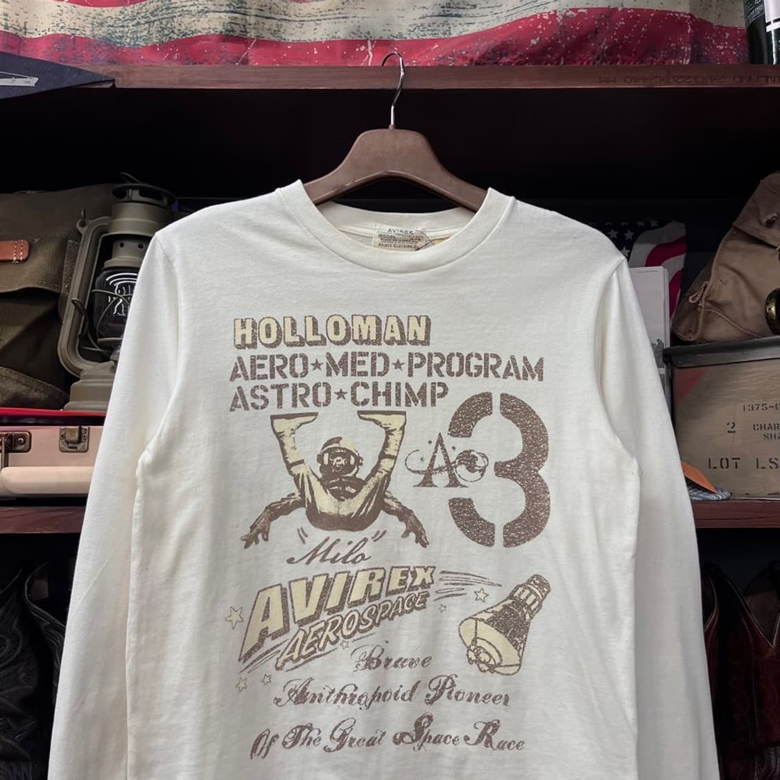 아비렉스 A-75 에어로 스페이스 프린팅 롱슬리브 N462 상품이미지3