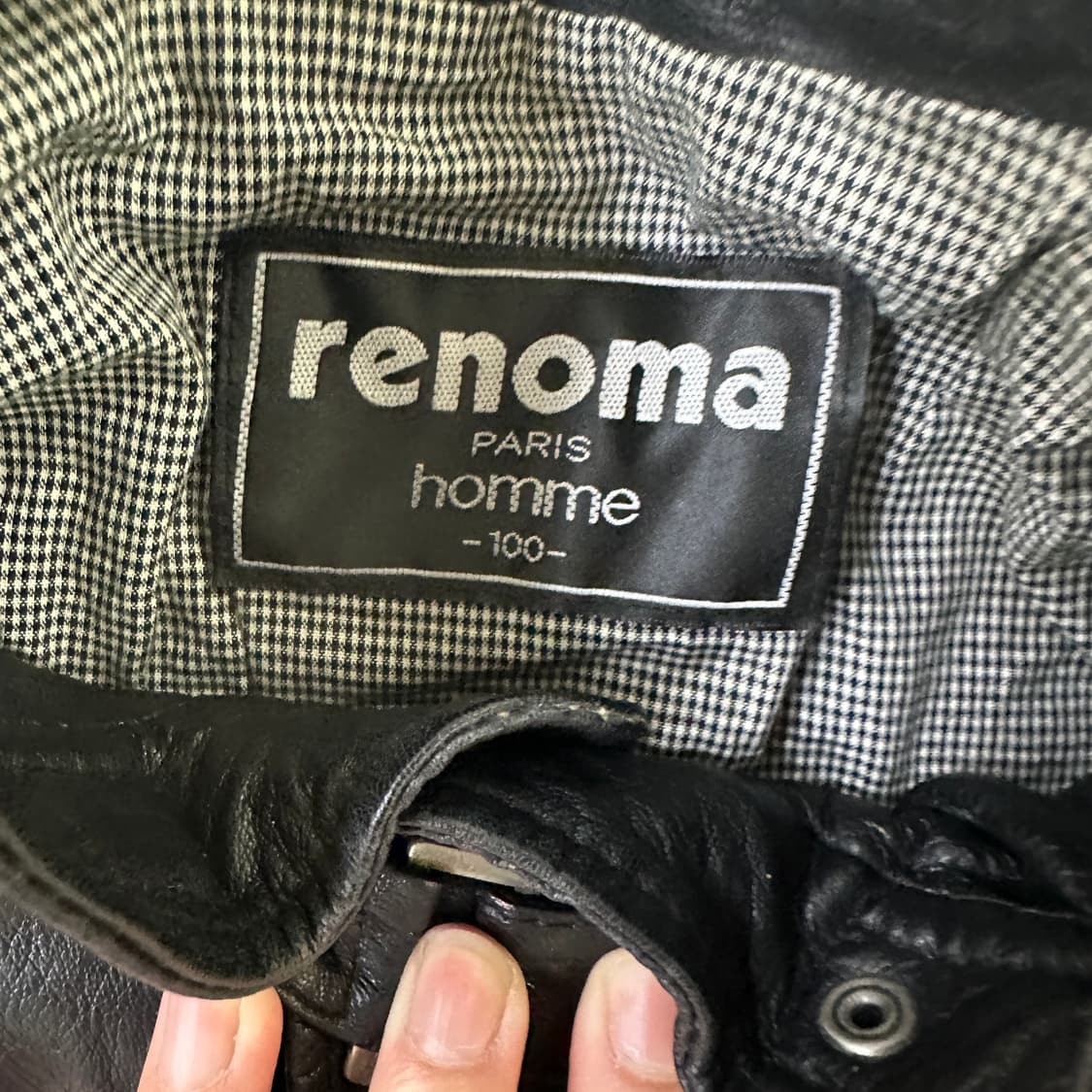 100 레노마 염소가죽 라이더 자켓 0324D 상품이미지2