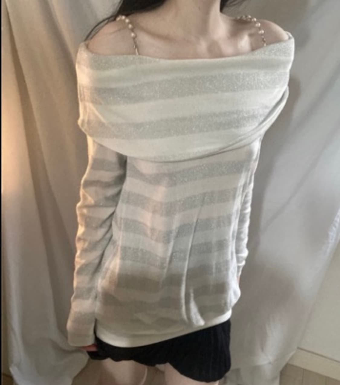 Back Ribbon off sholder 상품이미지1