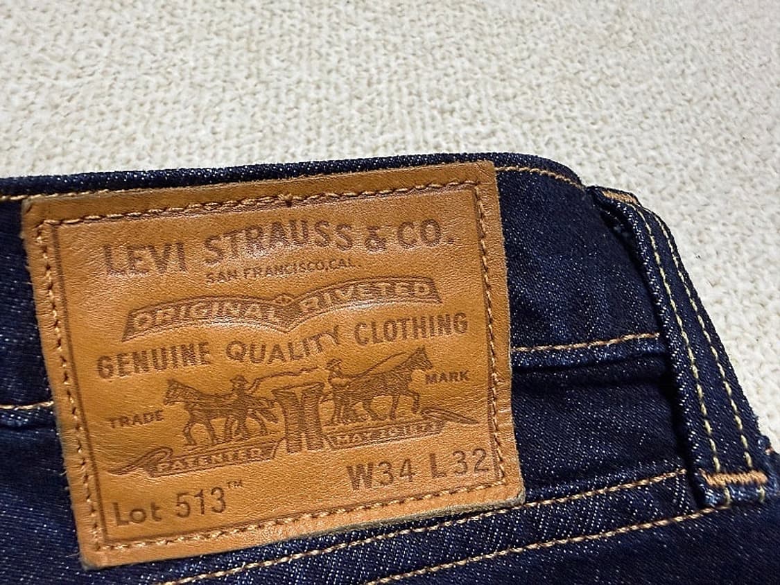 리바이스 513 프리미엄 청바지 남성용 34인치 상품이미지5