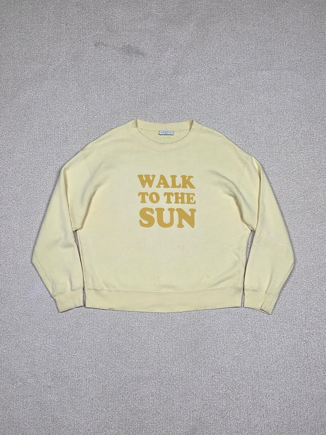 [산드로] WALK TO THE SUN 레터링 맨투맨 | A00340 상품이미지1