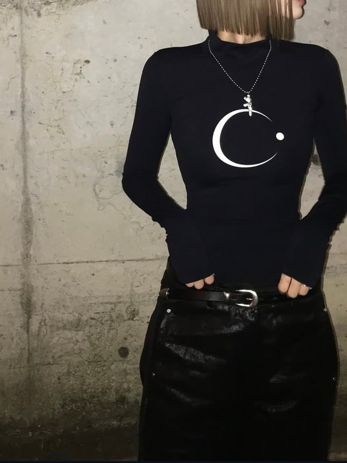 카세디 하프넥 바디수트 상품이미지3