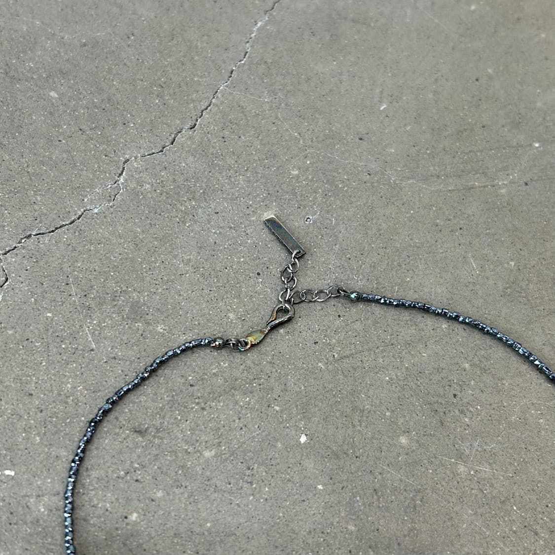 Black flower cubic beads necklace 상품이미지6