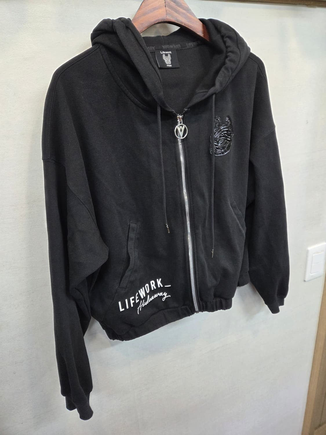 라이프워크 와펜 라독 오버핏 후드집업 프리 상품이미지6