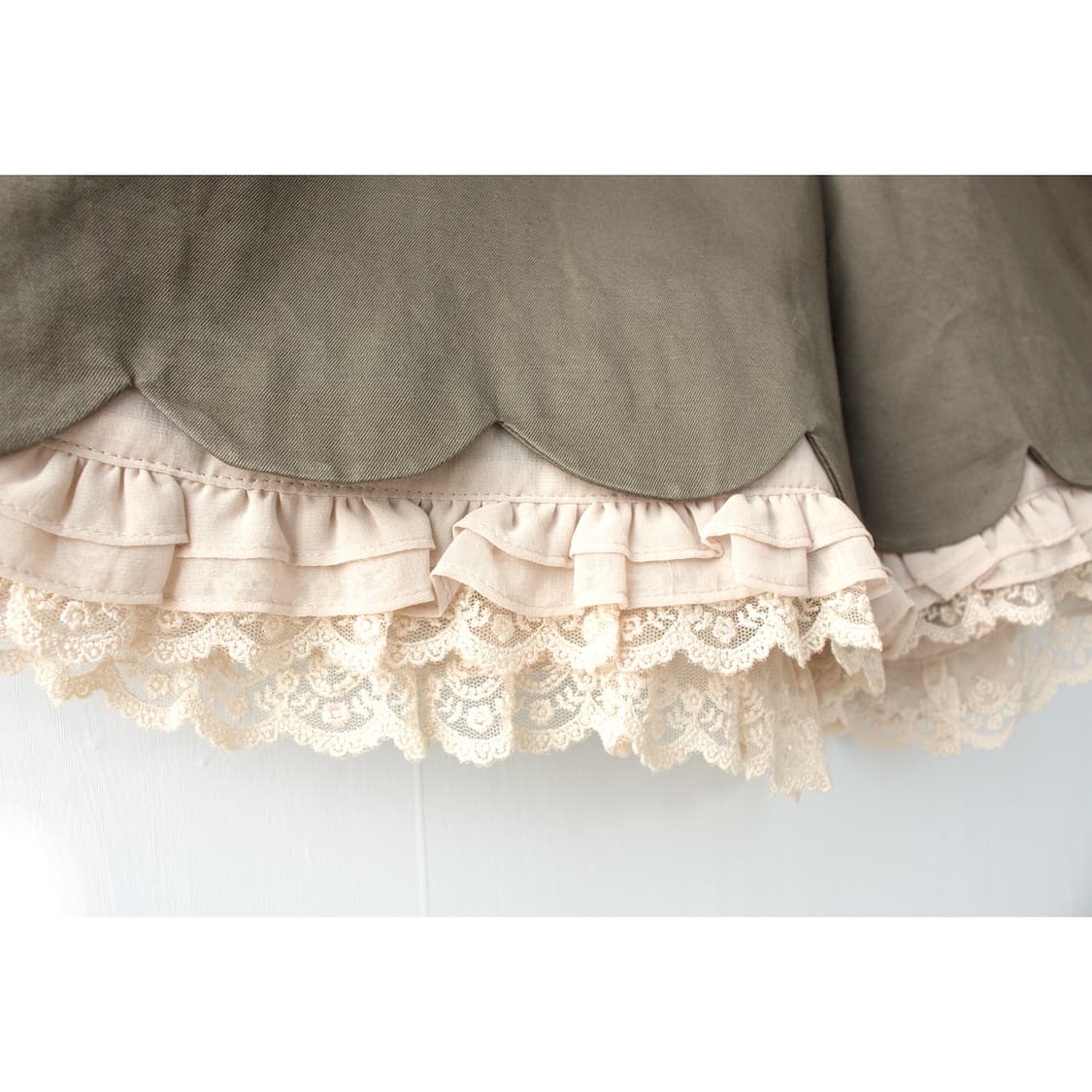 Japanese Designer 올리브 레이스 팬츠♥  상품이미지6