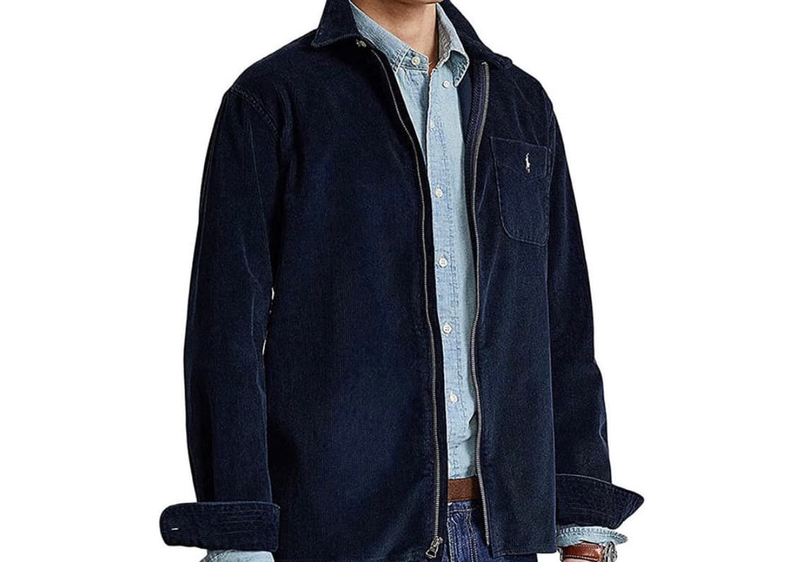 새상품급 폴로랄프로렌 코로쥬이 집업셔츠자켓 네이비 S 상품이미지2