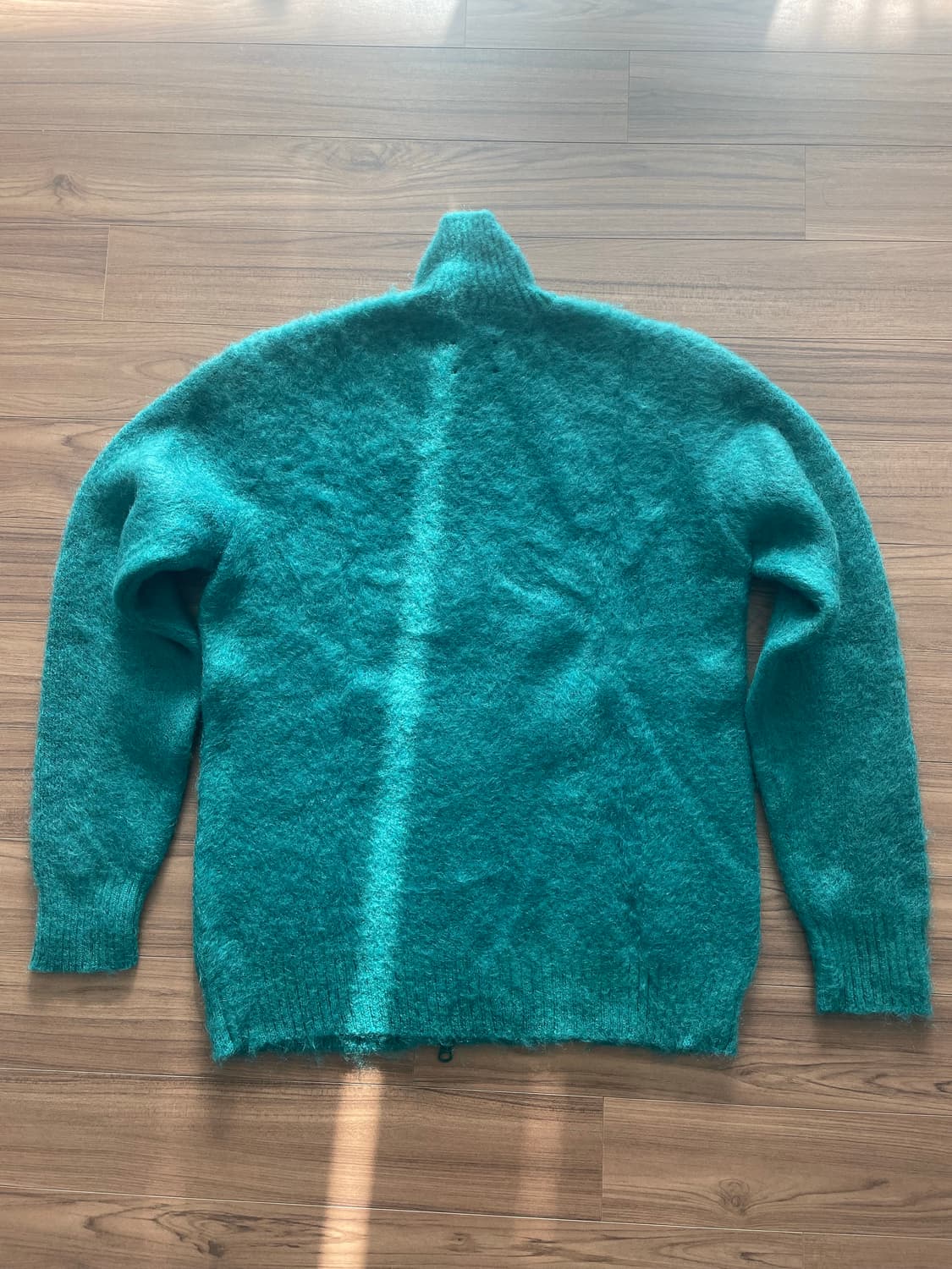 니들스 지퍼 모헤어 가디건 에메랄드 xs  상품이미지3