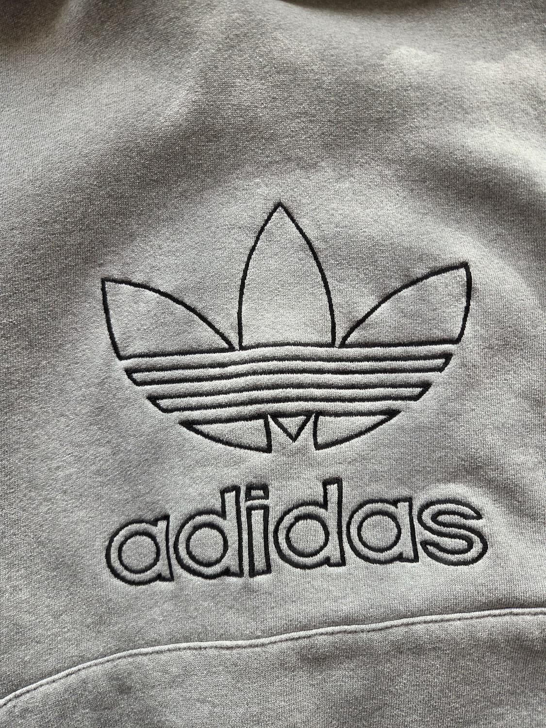 90s 빈티지 아디다스 후드 후드티 그레이 [xl] usa 상품이미지4