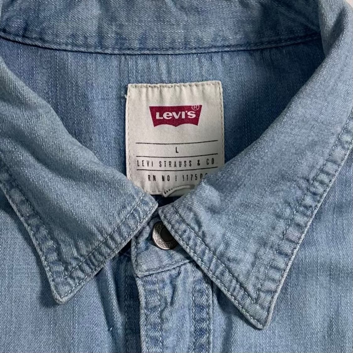 리바이스 연청 투포켓 데님 셔츠 상품이미지6