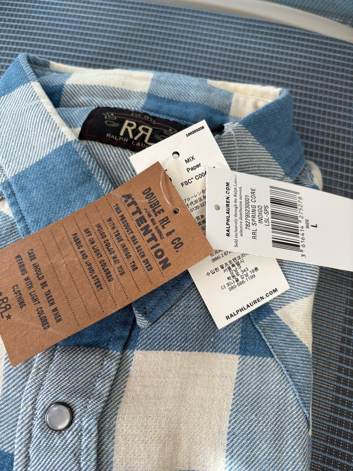 RRL 플래드셔츠 L 상품이미지2