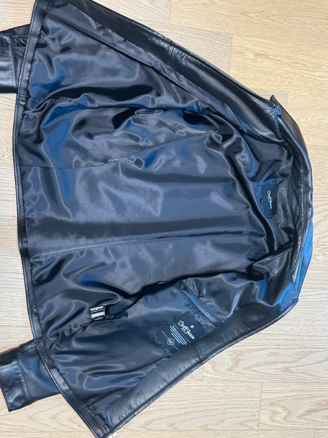 [L] 도프제이슨 오버핏 램스킨 싱글 자켓 상품이미지6