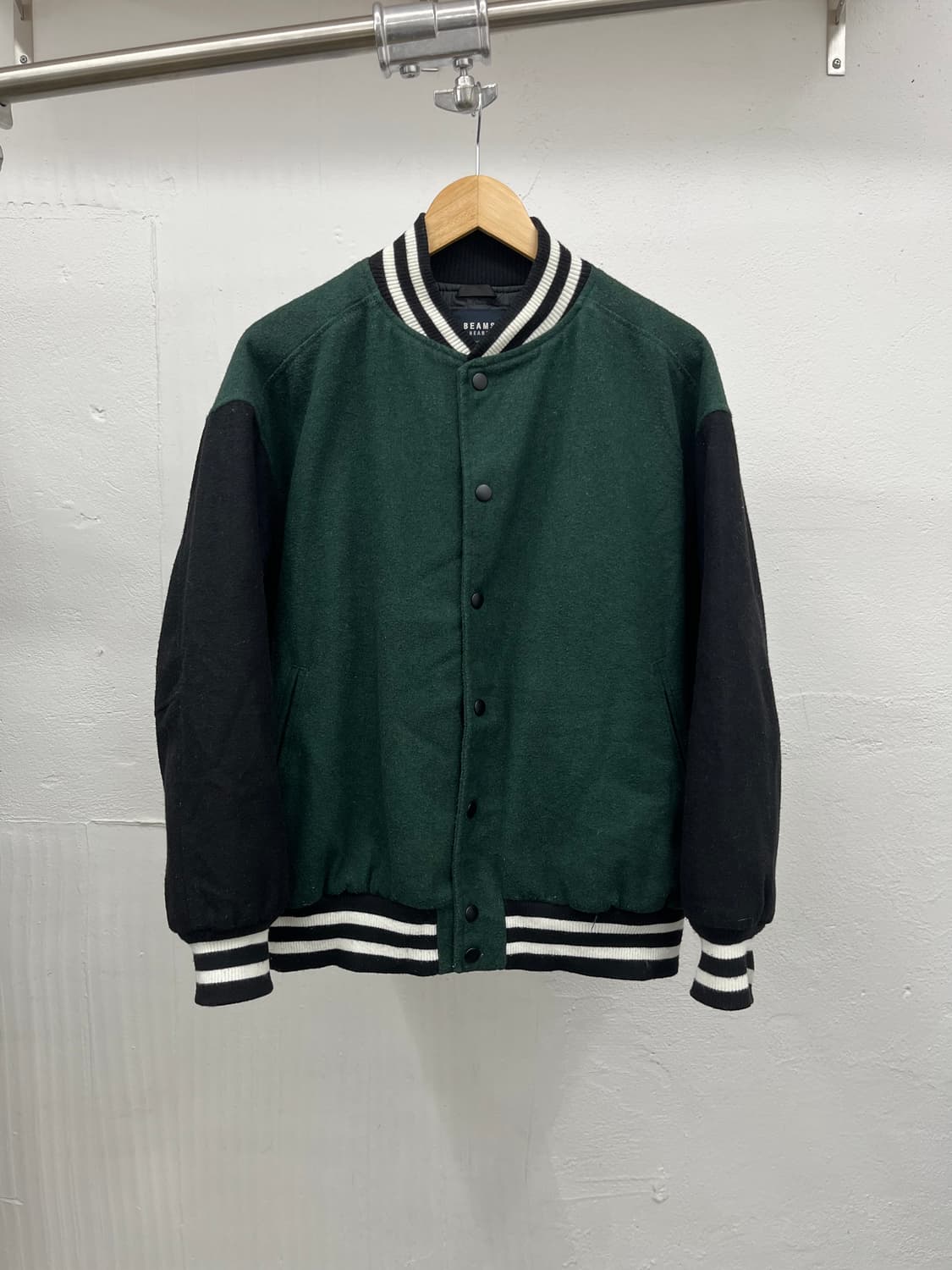 XL) BEAMS HEART WOOL VARSITY JACKET 상품이미지1