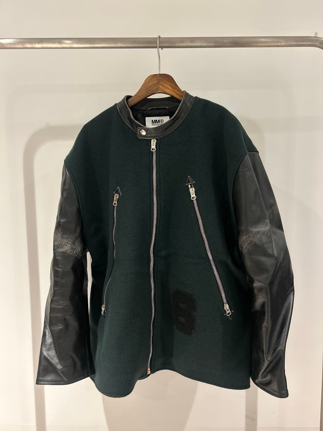 MM6 Leather Wool Mix Jacket 상품이미지1