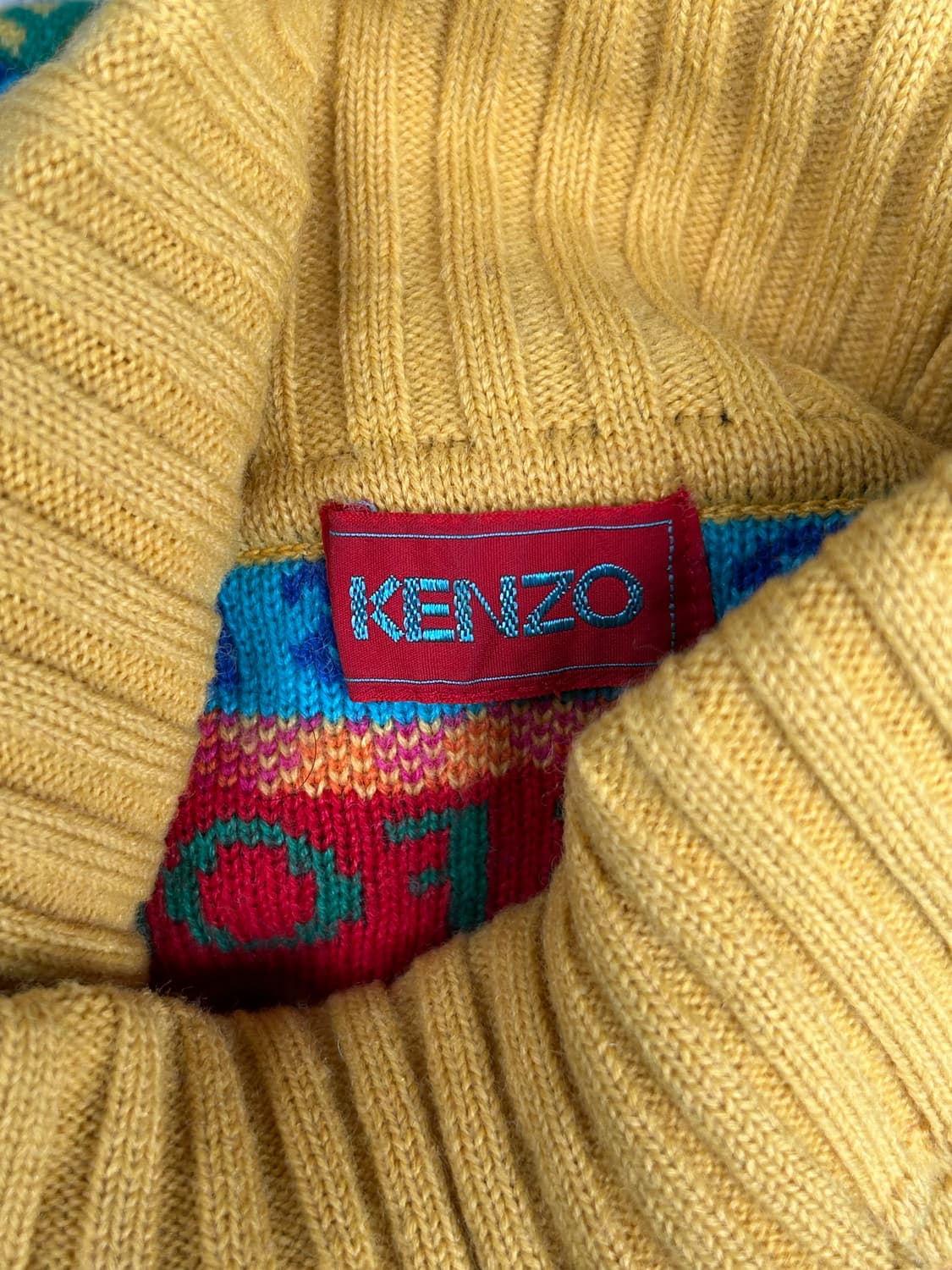 *rare* 1990s kenzo 레트로 키치 패턴 니트 상품이미지3
