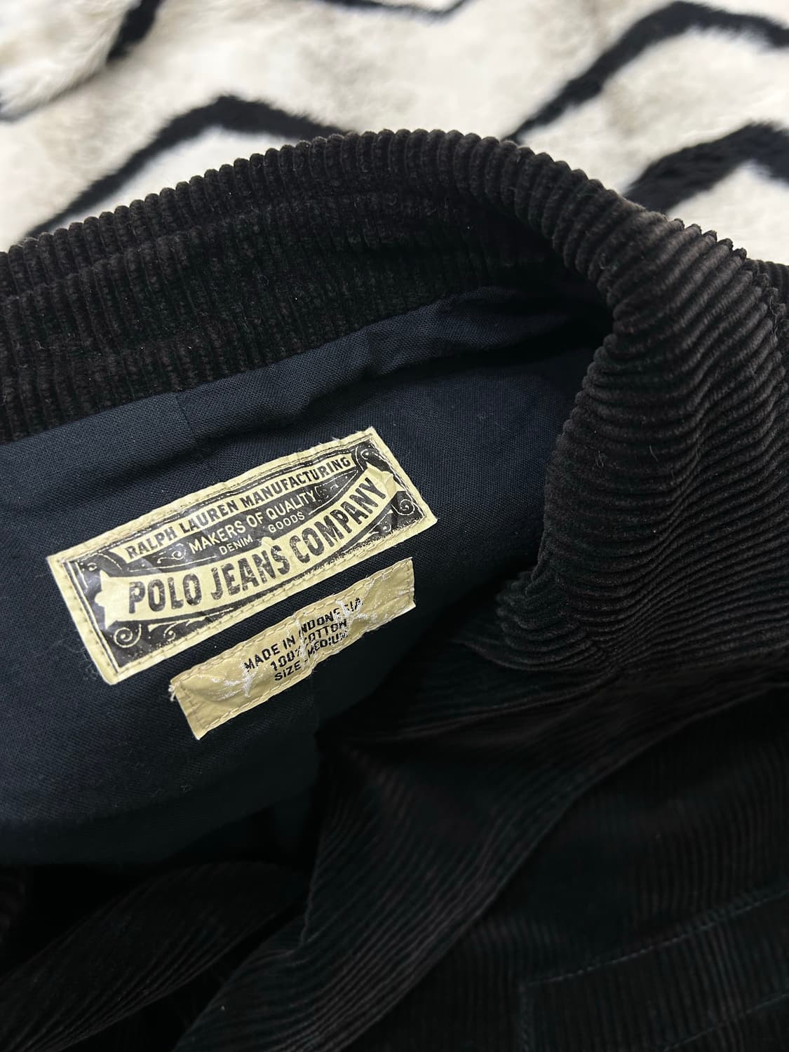 [M]POLO 진스 컴퍼니 코듀로이 더블 자켓/짙은브라운 상품이미지5