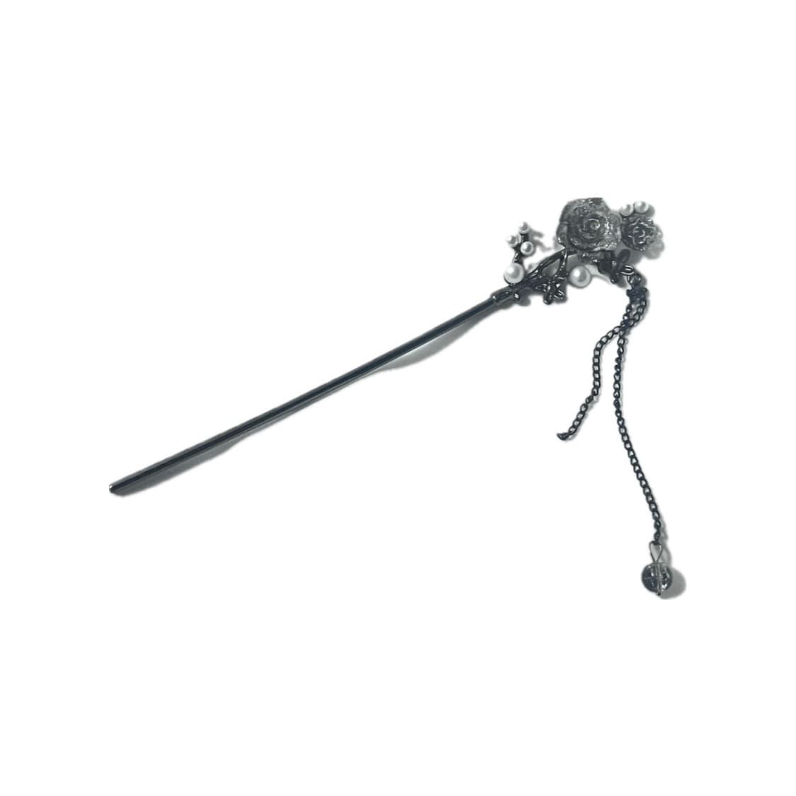 오리엔탈 고스 고딕 비녀 꽃 플라워 엔틱 앤틱 헤어 상품이미지1