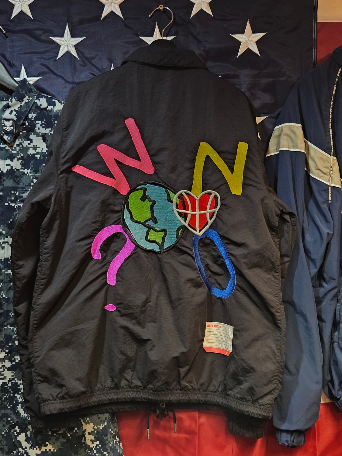 Jordan × Why Not Coach Jacket (Black) 상품이미지2