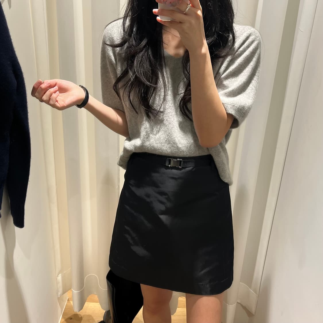 Le17septembre clip closure 벨트 미니스커트 상품이미지1