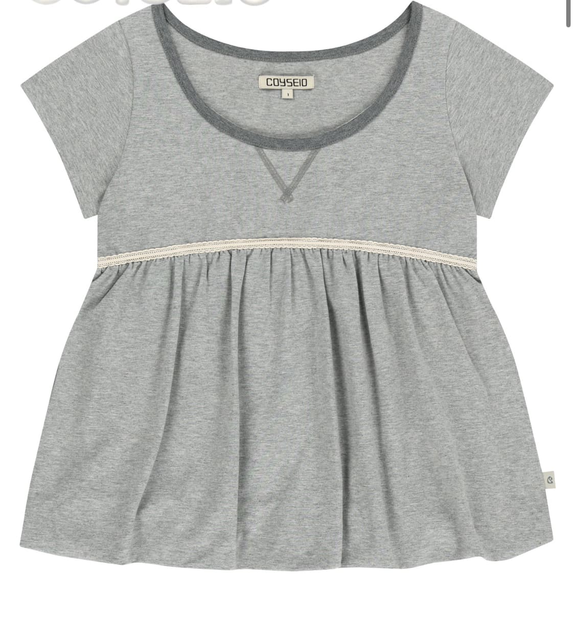 코이세이오 LACE BALLOON T-SHIRT 상품이미지1