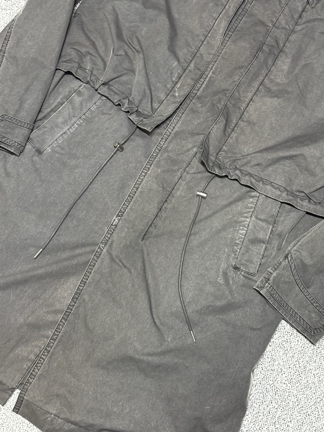 48)준지 JUUN.J 가먼트 다잉 트렌치 코트 상품이미지3