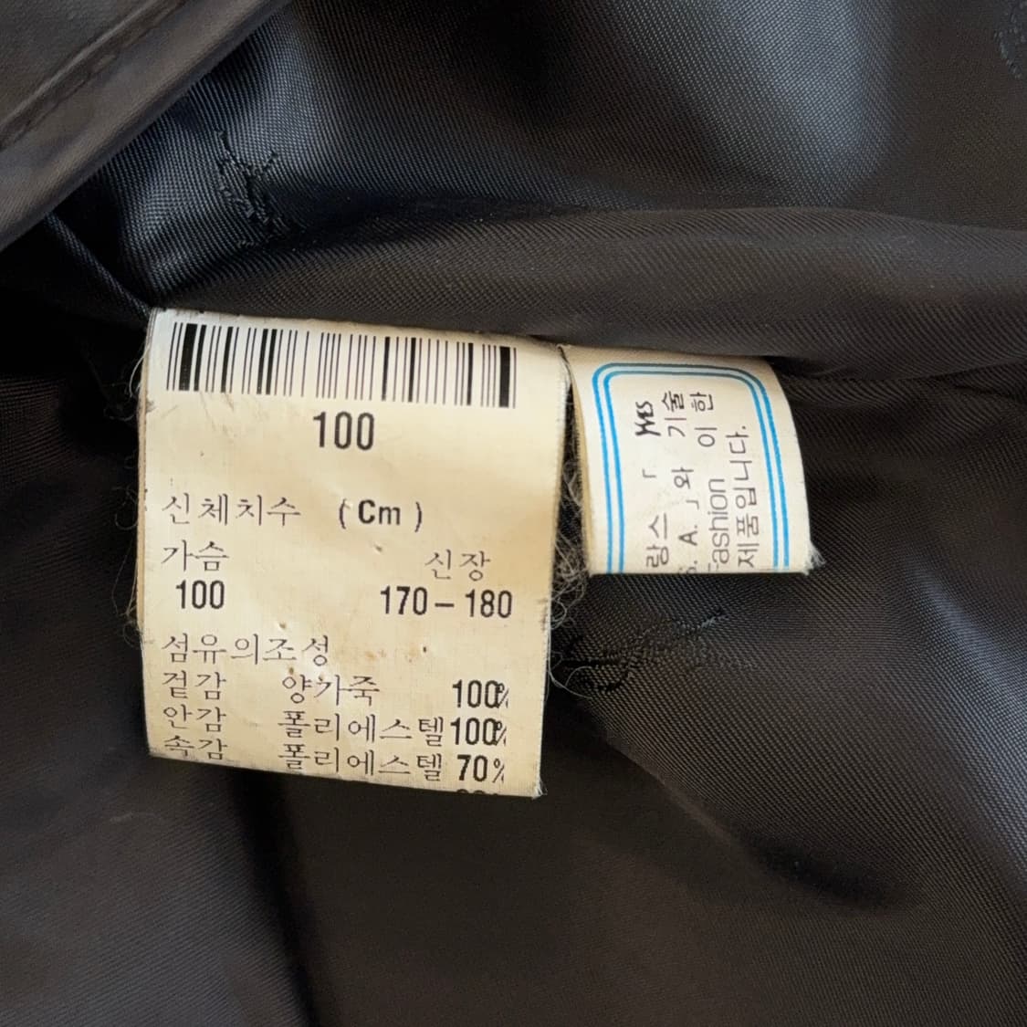 입생로랑 뿌르 옴므 양가죽 하프 자켓 상품이미지6