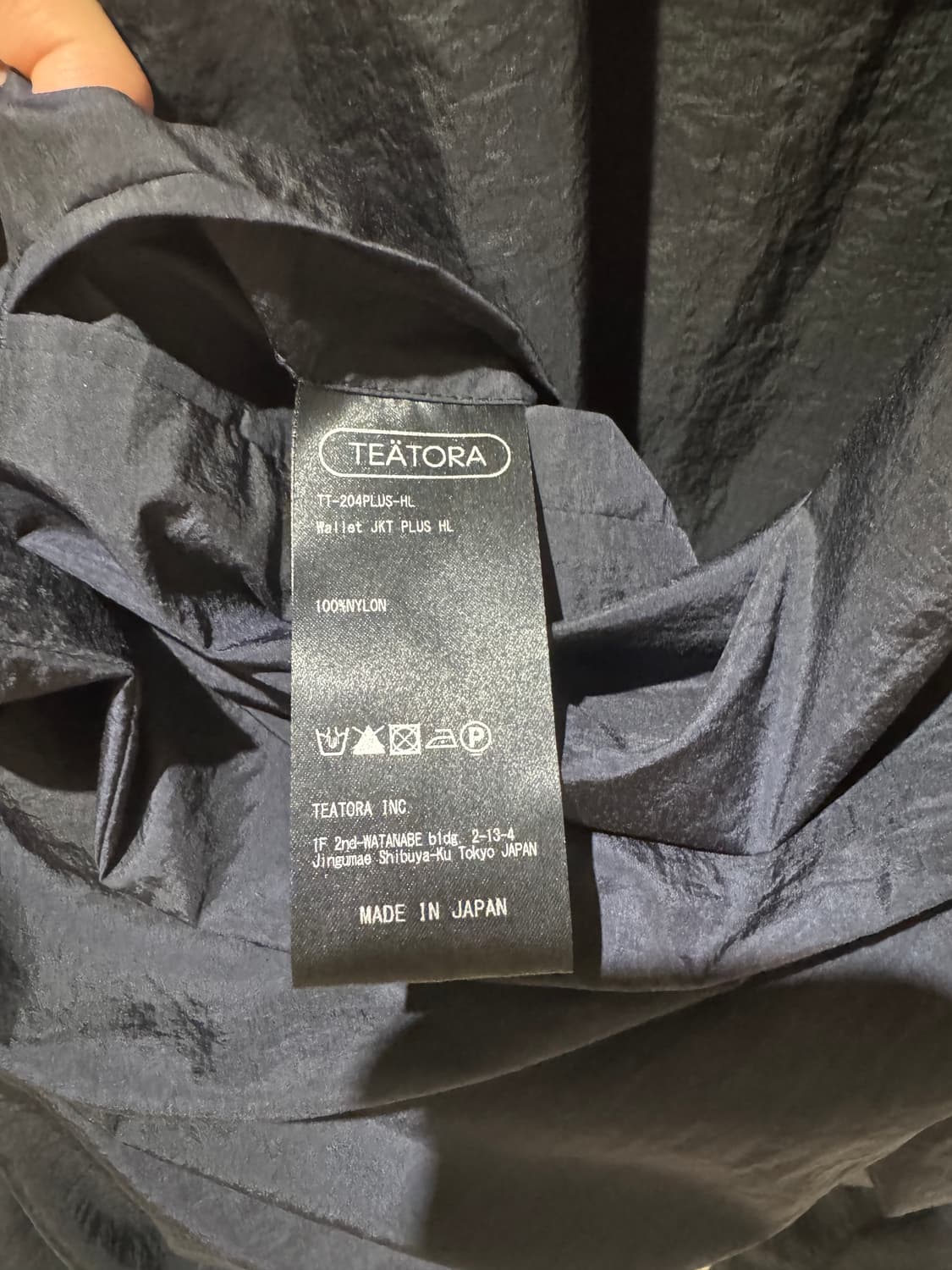 wallet JKT PLUS HL 네이비(105추천 택있음) 상품이미지3