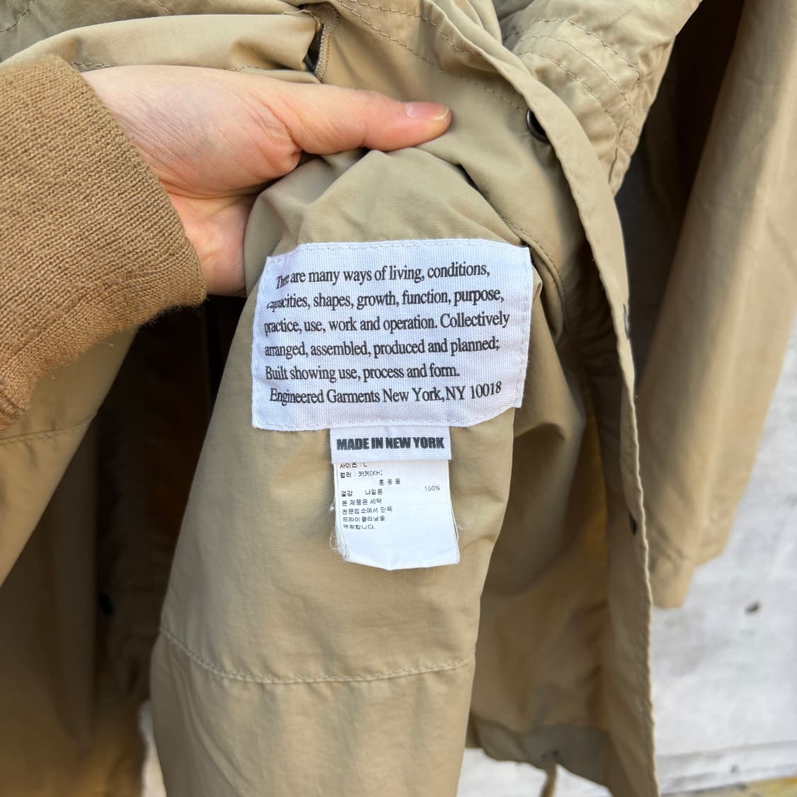 Engineered Garments 엔지니어드가먼츠 피쉬테일 파카 상품이미지9