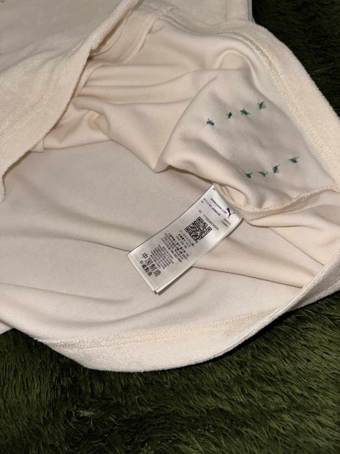[S,M,L] 푸마 X 루드 루이지 테리 릴렉스 핏 하프 셔츠 화이트 상품이미지7