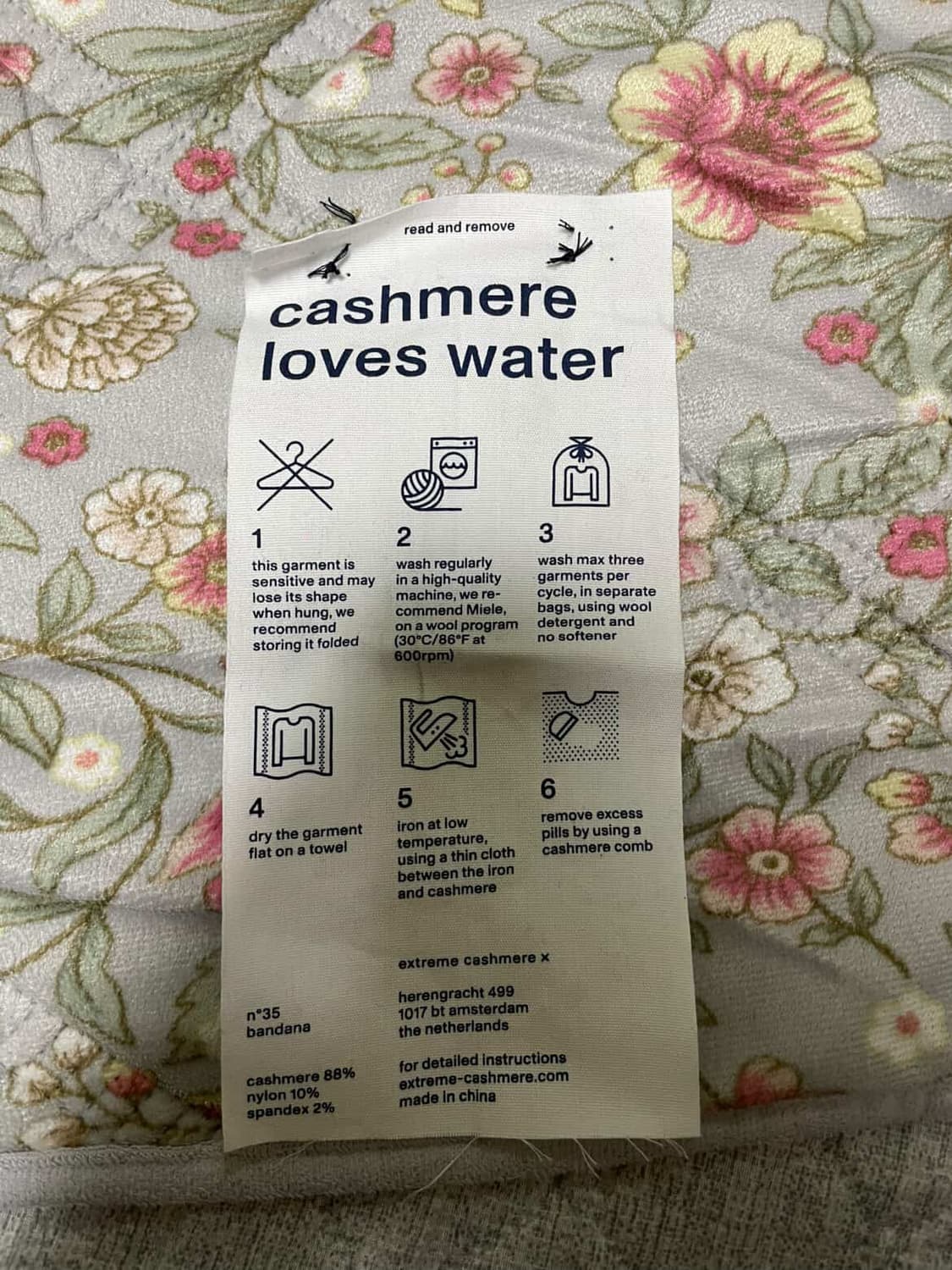 Os) 익스트림캐시미어 네이비 반다나 상품이미지6