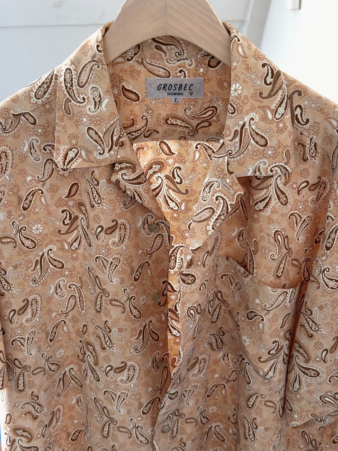 Light fabric design pattern H/S shirt 상품이미지5