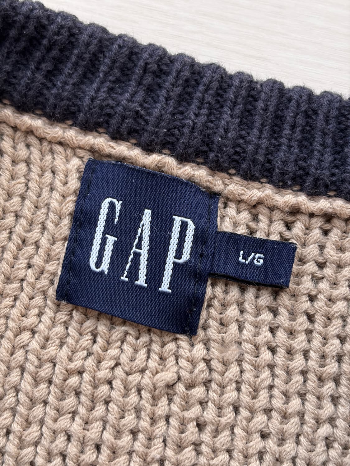 90s 빈티지 올드 갭 GAP 라운드 넥 니트 105 상품이미지4
