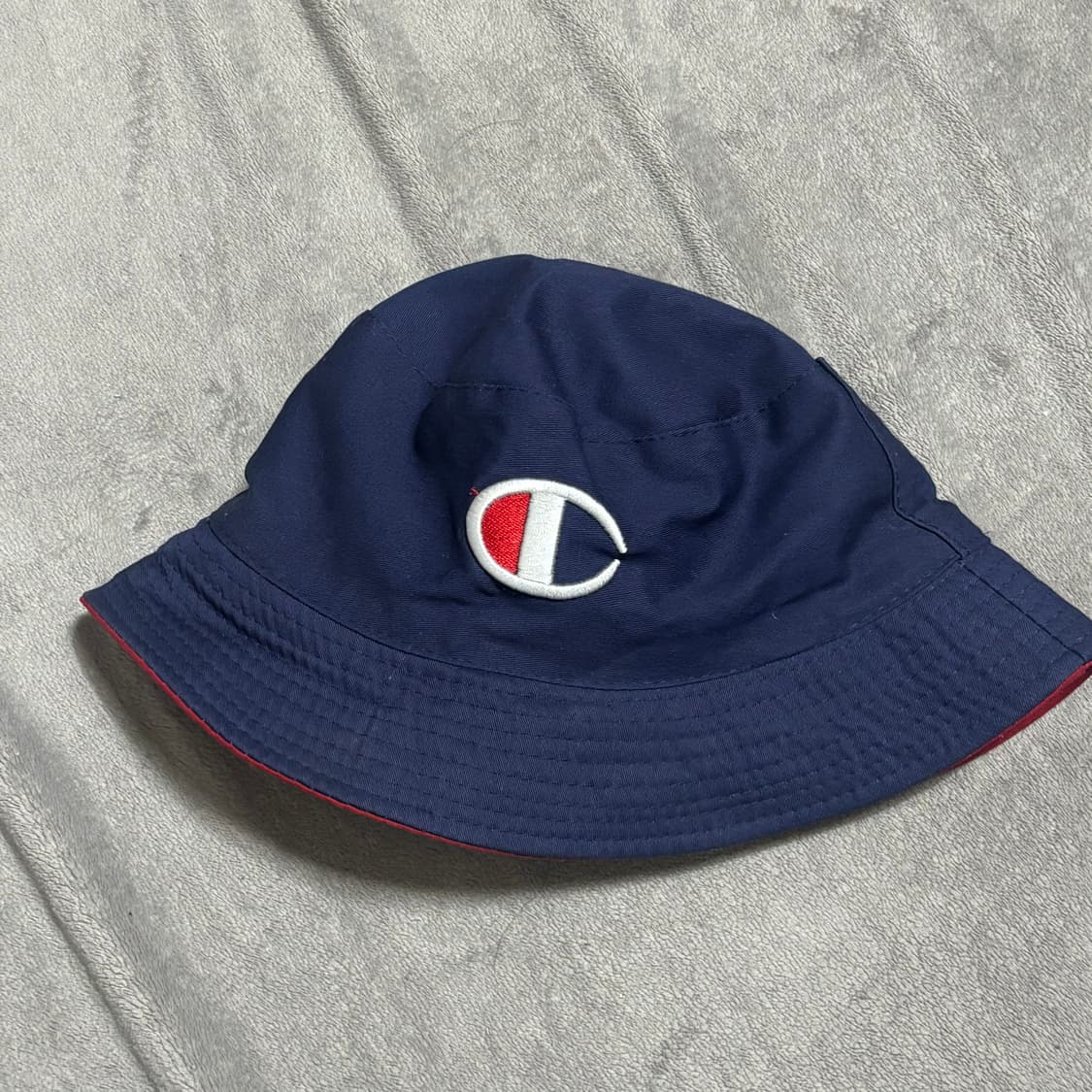 챔피온 리버시블 네이비 버건디 양면 버킷햇 벙거지모자 상품이미지2