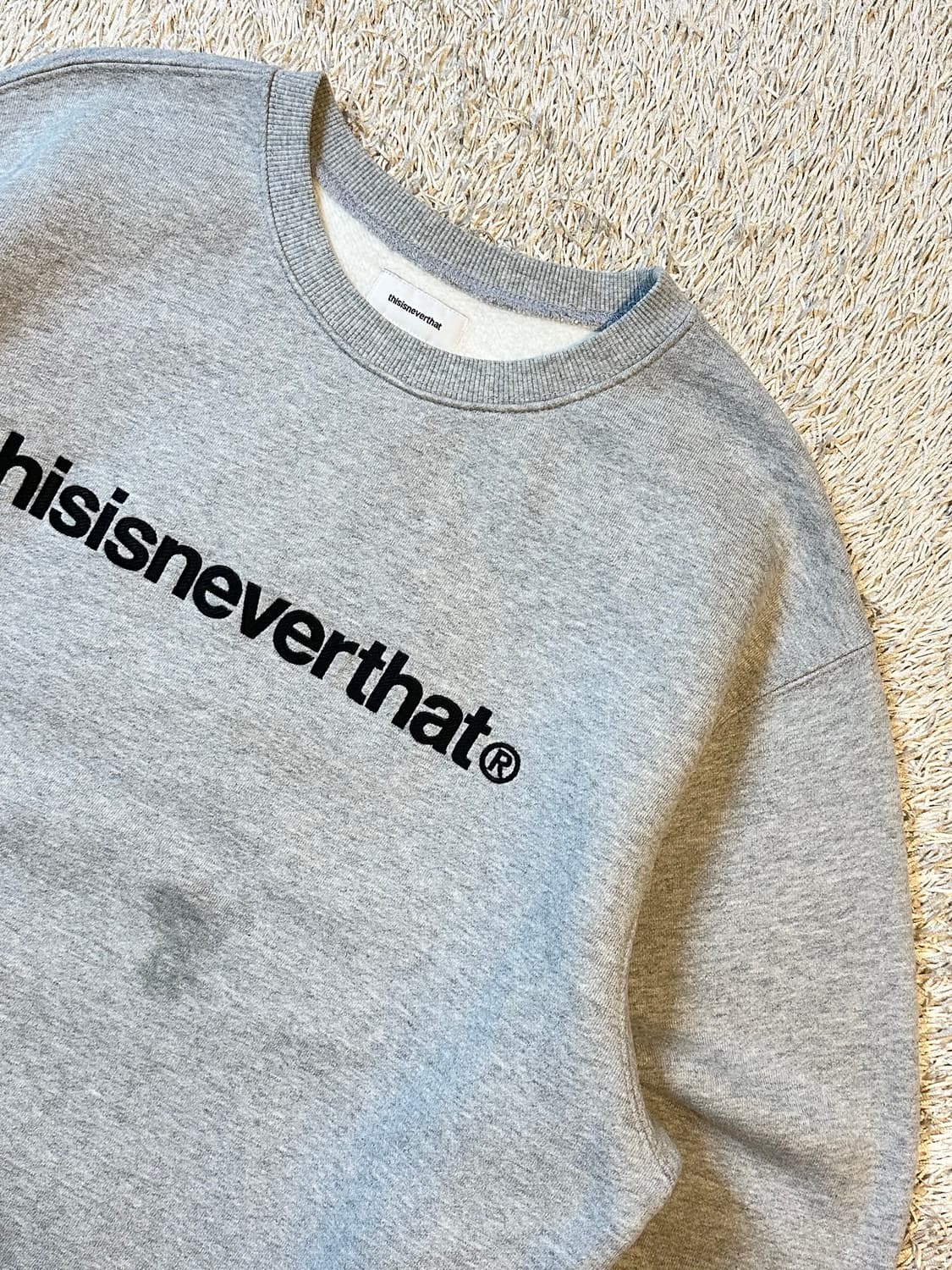 디스이즈네버댓 T-Logo 맨투맨 그레이 상품이미지2