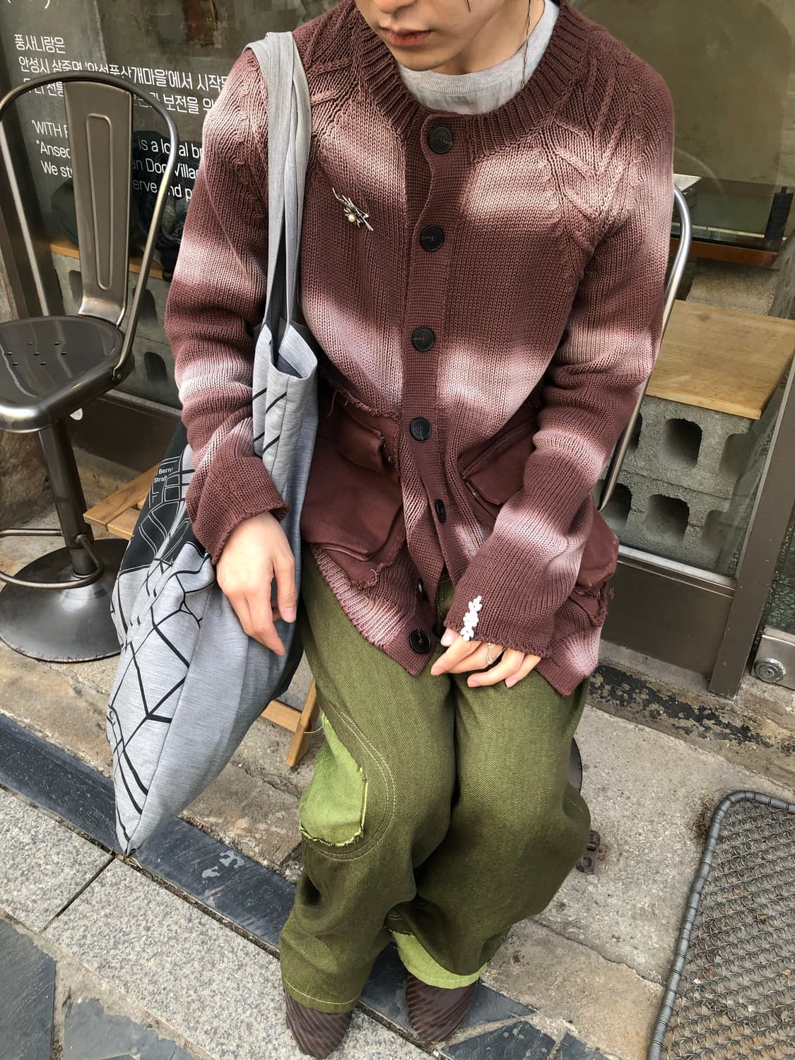 에드워드 커밍 25ss 워시드 가디건 상품이미지8