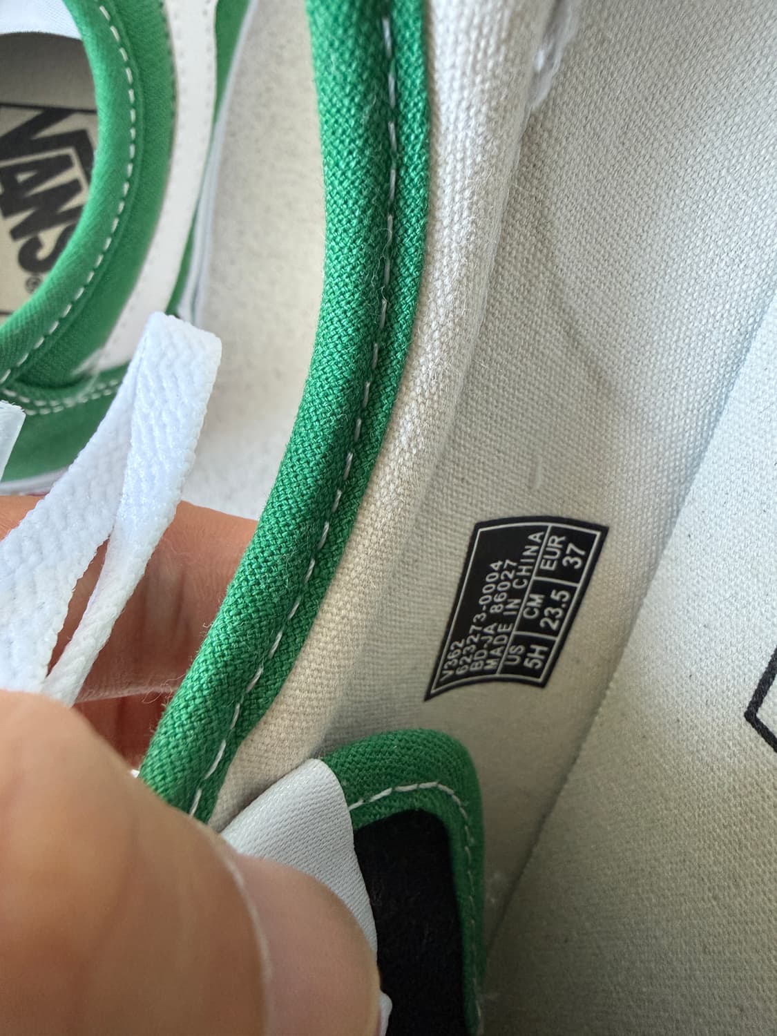 [235]반스(Vans) 스니커즈 그린(극미 중고) 상품이미지8