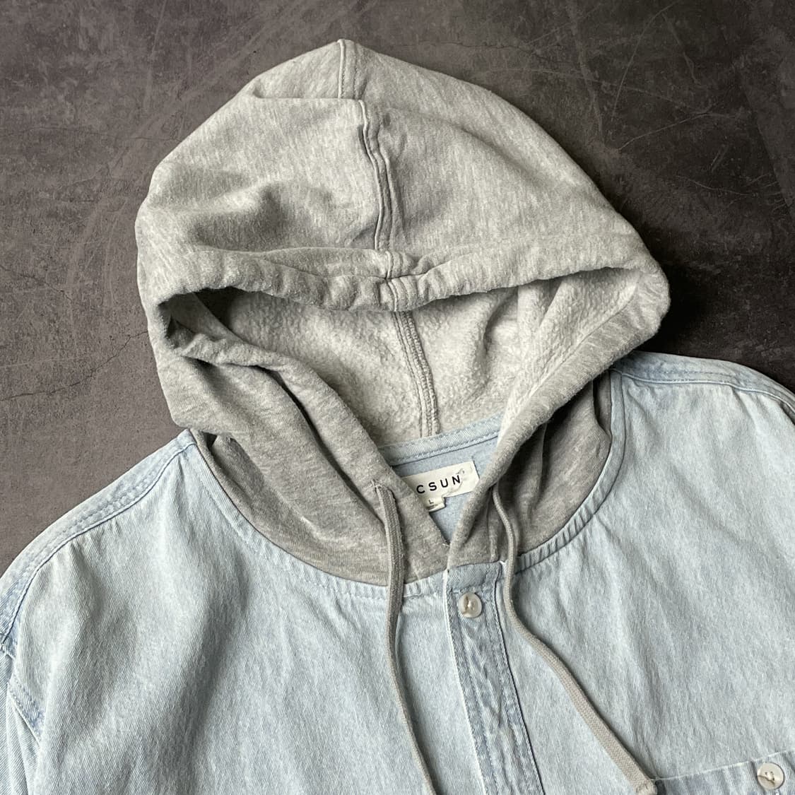 PACSUN 빈티지 코튼 데님 후드셔츠 상품이미지2