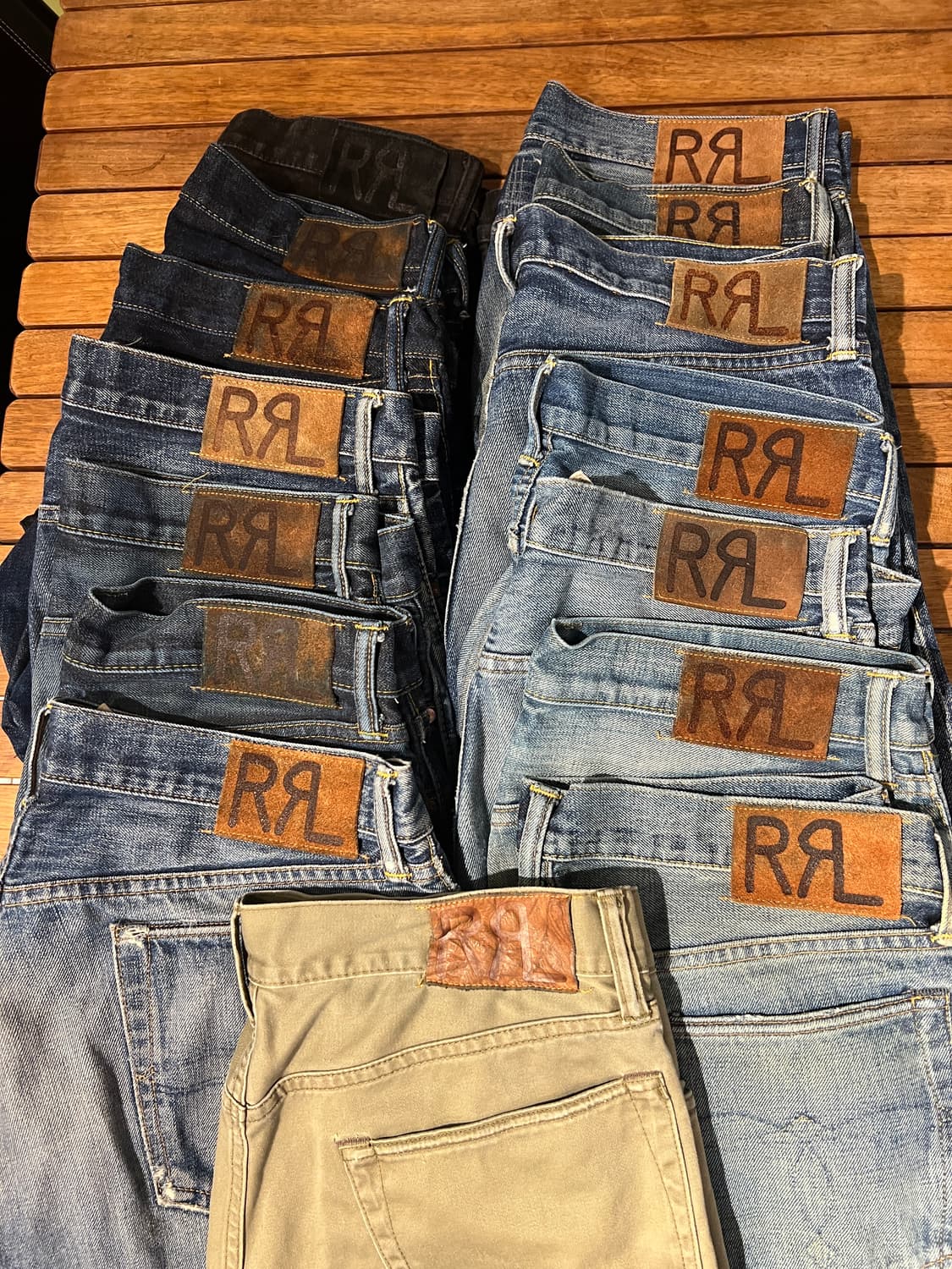 RRL 슬림핏 워싱 카키 치노 상품이미지10