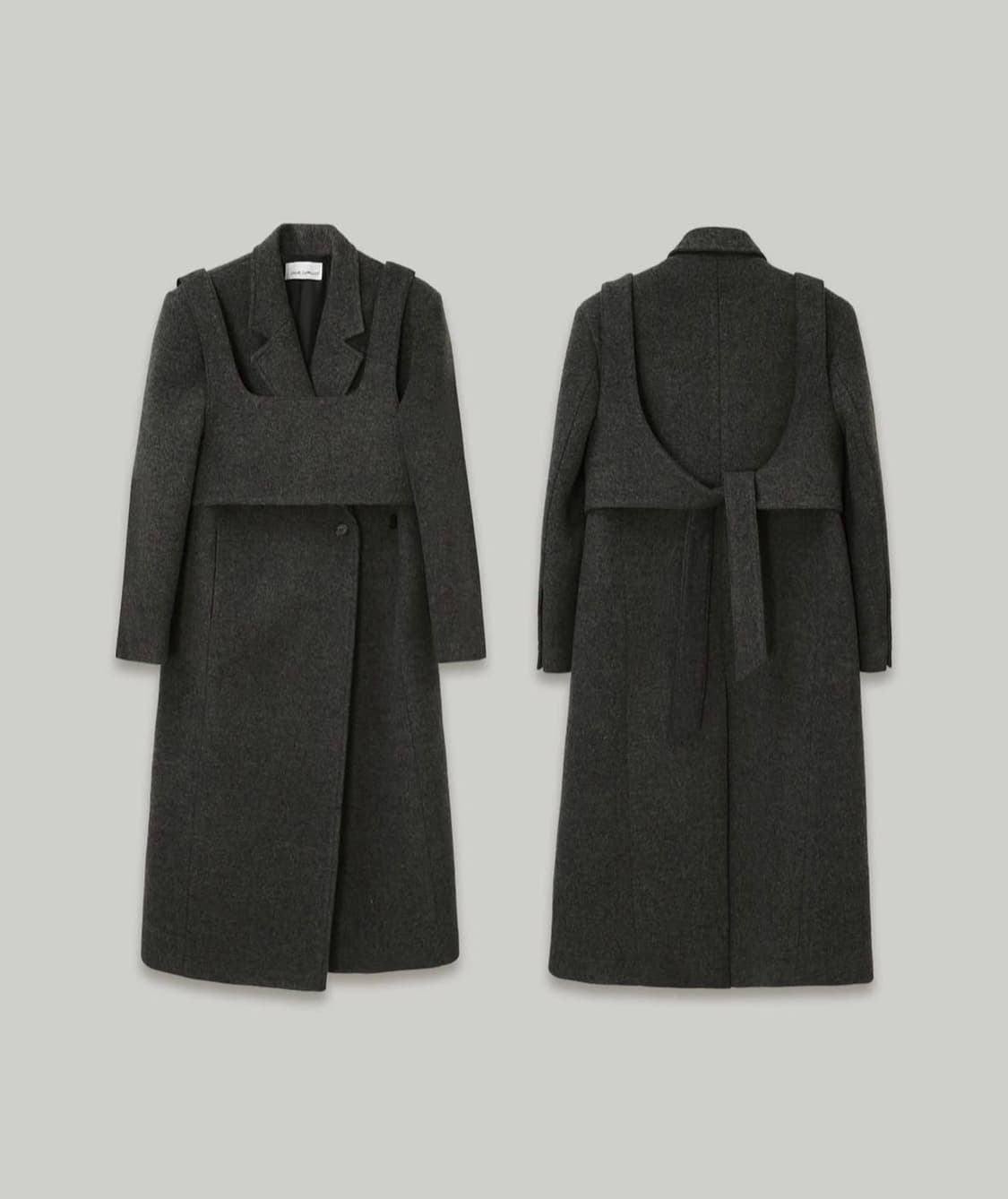 아워코모스 993 bustier set double wool coat 상품이미지5